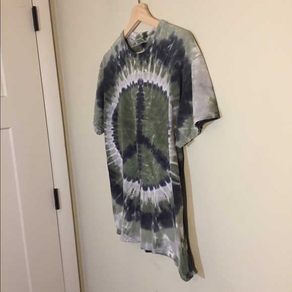 Vintage Peace Sign Tie Dye Tee - Picture 6 of 8